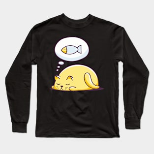 Dreaming Cat - Cat Lover Cats Long Sleeve T-Shirt